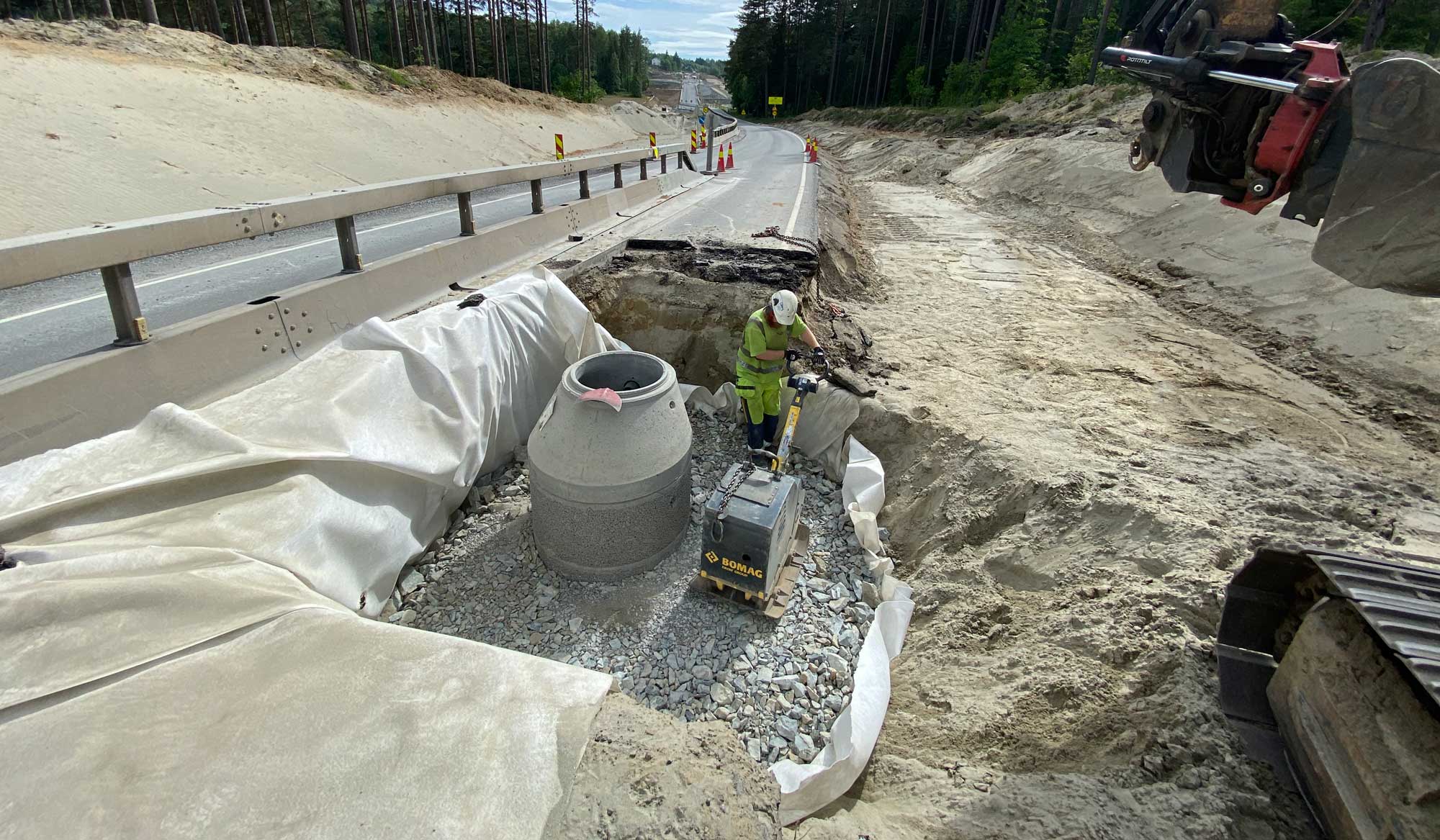 Statens vegvesen og Skanska har tatt i bruk Permakummen
