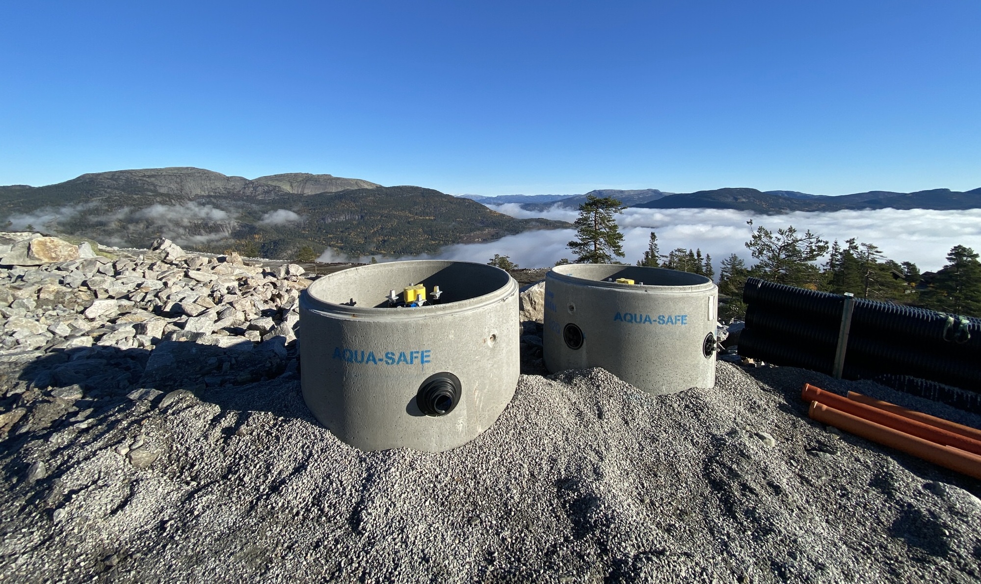 AQUA-SAFE på toppen av Vrådal