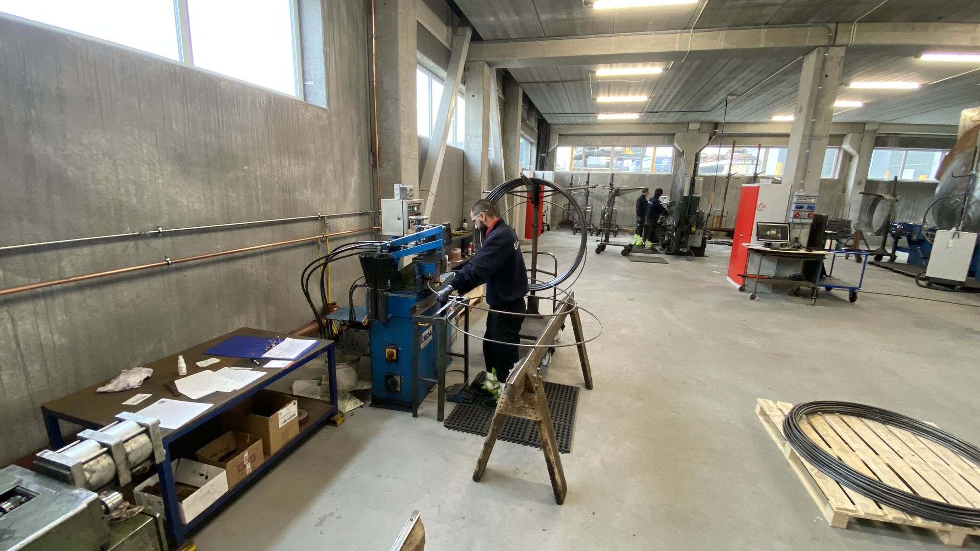 Ny armeringsproduksjon i eget hus hos Loe Rørprodukter AS i Hokksund